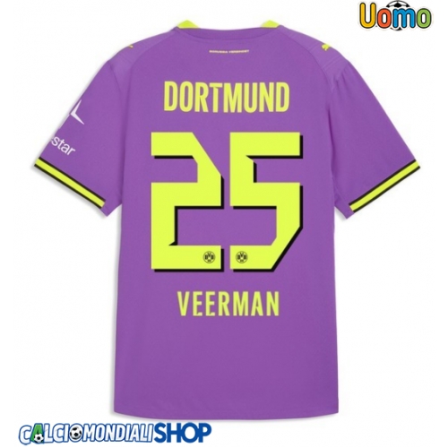 Maglie da calcio Borussia Dortmund Joey Veerman #25 Terza Maglia 2026-27 Manica Corta